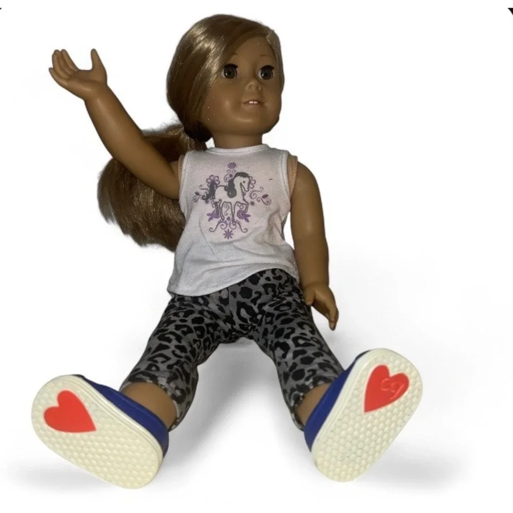 American Girl Truly Me Doll Blonde Hair Brown Eyes 18 inch Leopard Outfit 2013